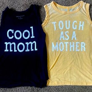 Cool Mom Tough as a Mother Tanks Tops